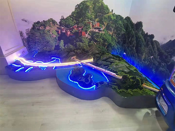 十堰賽武當(dāng)展廳沙盤